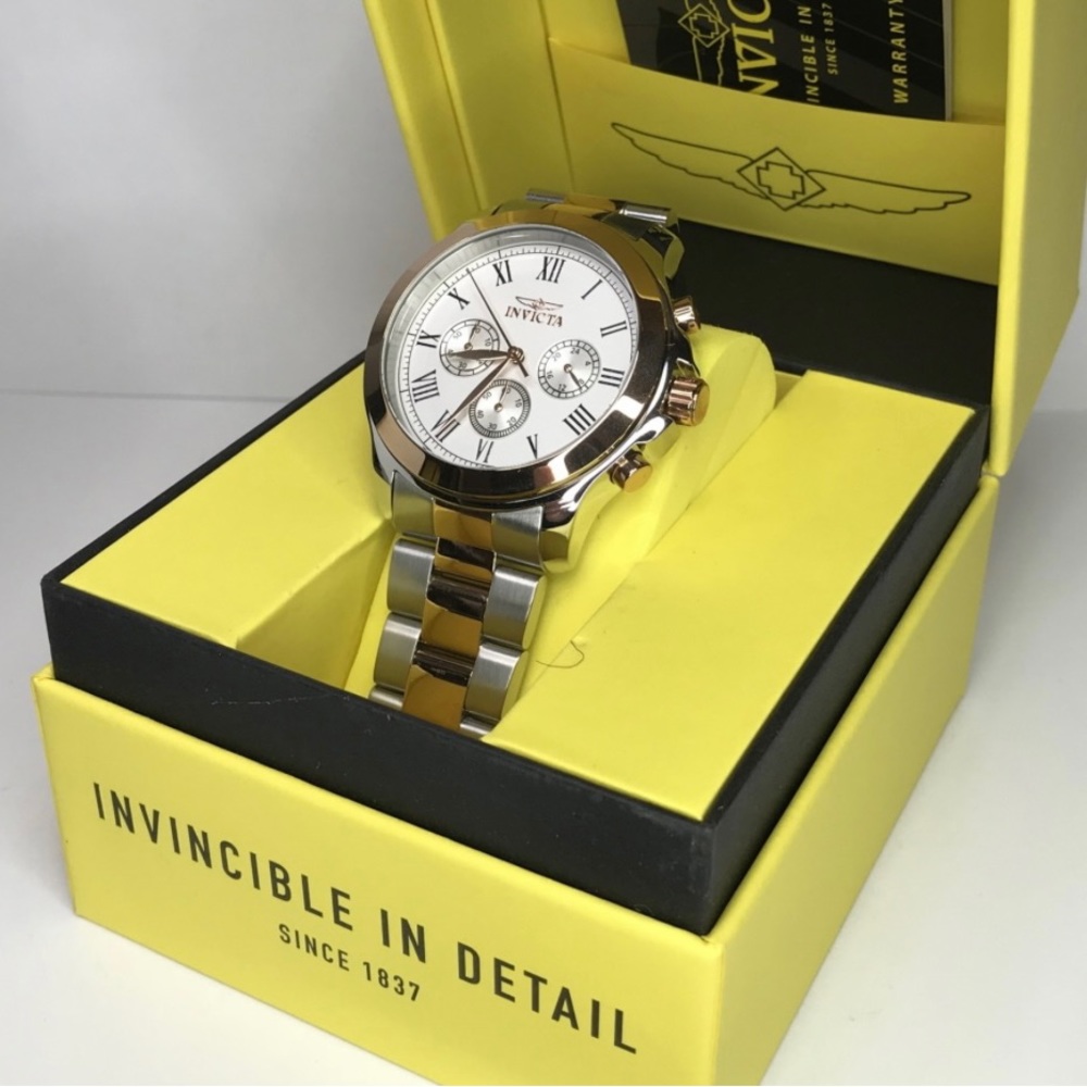 NWT Gorgeous INVICTA Specialty Watch - Crisp White Roman Numeral Dial